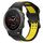Per Garmin Fenix 5X 26mm cinturino in silicone con fibbia inversa bicolore (nero + giallo) Per Garmin Fenix 5X 26mm cinturino in silicone con fibbia inversa bicolore (nero + giallo)