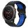 Per Garmin Fenix 5X 26mm cinturino in silicone con fibbia inversa bicolore (nero + blu) Per Garmin Fenix 5X 26mm cinturino in silicone con fibbia inversa bicolore (nero + blu)