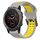 Per Garmin Fenix 5X 26mm cinturino in silicone con fibbia inversa bicolore (grigio + giallo) Per Garmin Fenix 5X 26mm cinturino in silicone con fibbia inversa bicolore (grigio + giallo)