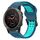 Per Garmin Fenix 5X 26mm cinturino in silicone con fibbia inversa bicolore (blu + verde acqua) Per Garmin Fenix 5X 26mm cinturino in silicone con fibbia inversa bicolore (blu + verde acqua)