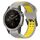 Per Garmin Fenix 5X Plus 26mm cinturino in silicone con fibbia inversa bicolore (grigio + giallo) Per Garmin Fenix 5X Plus 26mm cinturino in silicone con fibbia inversa bicolore (grigio + giallo)