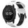 Per Garmin Tactix Delta 26mm cinturino in silicone con fibbia inversa bicolore (bianco + nero) Per Garmin Tactix Delta 26mm cinturino in silicone con fibbia inversa bicolore (bianco + nero)