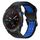 Per Garmin Descent MK 2i 26mm cinturino in silicone con fibbia inversa bicolore (nero + blu) Per Garmin Descent MK 2i 26mm cinturino in silicone con fibbia inversa bicolore (nero + blu)