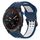 Per Garmin Descent MK 2i 26mm cinturino in silicone con fibbia inversa bicolore (blu + bianco) Per Garmin Descent MK 2i 26mm cinturino in silicone con fibbia inversa bicolore (blu + bianco)