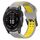 Per Garmin Fenix 7S Pro 42mm 20mm Cinturino in silicone con fibbia inversa bicolore (grigio + giallo) Per Garmin Fenix 7S Pro 42mm 20mm Cinturino in silicone con fibbia inversa bicolore (grigio + giallo)