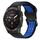 Per Garmin Epix Pro 42mm 20mm cinturino in silicone con fibbia inversa bicolore (nero + blu) Per Garmin Epix Pro 42mm 20mm cinturino in silicone con fibbia inversa bicolore (nero + blu)