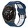 Per Garmin Epix Pro 42mm 20mm cinturino in silicone con fibbia inversa bicolore (blu + bianco) Per Garmin Epix Pro 42mm 20mm cinturino in silicone con fibbia inversa bicolore (blu + bianco)