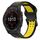 Per Garmin Fenix 7S Solar 20mm cinturino in silicone con fibbia inversa bicolore (nero + giallo) Per Garmin Fenix 7S Solar 20mm cinturino in silicone con fibbia inversa bicolore (nero + giallo)