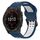 Per Garmin Fenix 7S Solar 20mm cinturino in silicone con fibbia inversa bicolore (blu + bianco) Per Garmin Fenix 7S Solar 20mm cinturino in silicone con fibbia inversa bicolore (blu + bianco)