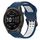 Per Garmin Fenix 7S Sapphire Solar 20mm Cinturino in silicone con fibbia inversa bicolore (blu + bianco) Per Garmin Fenix 7S Sapphire Solar 20mm Cinturino in silicone con fibbia inversa bicolore (blu + bianco)