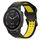 Per Garmin Fenix 6S Cinturino per orologio in silicone bicolore con fibbia inversa da 20 mm (nero + giallo) Per Garmin Fenix 6S Cinturino per orologio in silicone bicolore con fibbia inversa da 20 mm (nero + giallo)