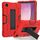Per Lenovo Tab M8 4a generazione custodia per tablet PC ibrida in silicone a colori a contrasto con supporto (rosso nero) Per Lenovo Tab M8 4a generazione custodia per tablet PC ibrida in silicone a colori a contrasto con supporto (rosso nero)
