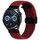Per Garmin VivoMove Trend / Luxe / Style Cinturino per orologio in tessuto con chiusura pieghevole magnetica da 20 mm (nero sabbia rossa) Per Garmin VivoMove Trend / Luxe / Style Cinturino per orologio in tessuto con chiusura pieghevole magnetica da 20 mm (nero sabbia rossa)