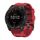 Per Garmin Tactix 7 Pro / Fenix 7X / 6X Pro Cinturino per orologio in silicone con fibbia in acciaio nero da 26 mm (rosso) Per Garmin Tactix 7 Pro / Fenix 7X / 6X Pro Cinturino per orologio in silicone con fibbia in acciaio nero da 26 mm (rosso)