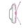 Per Xiaomi Mi Band 8 cinturino in nylon con cavo intrecciato in silicone (bianco rosa) Per Xiaomi Mi Band 8 cinturino in nylon con cavo intrecciato in silicone (bianco rosa)
