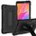 Per Huawei MatePad T8 Custodia per tablet PC ibrida in silicone robot B3 a contrasto di colore con supporto (nero) Per Huawei MatePad T8 Custodia per tablet PC ibrida in silicone robot B3 a contrasto di colore con supporto (nero)