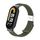 Per Xiaomi Mi Band 8/8 NFC Metal Head + Cinturino per orologio con fibbia in acciaio intrecciato in nylon (verde scuro) Per Xiaomi Mi Band 8/8 NFC Metal Head + Cinturino per orologio con fibbia in acciaio intrecciato in nylon (verde scuro)