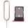 Per Google Pixel 7A Vassoio per scheda SIM originale con pin SIM (rosso)