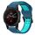 Per Garmin Fenix 5S Plus 20mm cinturino in silicone con fibbia inversa bicolore (blu + verde acqua) Per Garmin Fenix 5S Plus 20mm cinturino in silicone con fibbia inversa bicolore (blu + verde acqua)