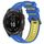 Per Garmin Fenix 7 Pro Sports cinturino in silicone bicolore (blu + giallo) Per Garmin Fenix 7 Pro Sports cinturino in silicone bicolore (blu + giallo)