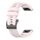 Per Garmin Fenix 7S Pro 42 mm cinturino in silicone tinta unita (rosa)