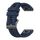 Per Garmin Fenix 7 Pro 47mm cinturino in silicone tinta unita (blu scuro)