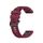 Per cinturino sportivo in silicone Garmin Fenix 7 Pro 51mm (rosso vino)