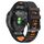 Per Garmin Fenix 7 Pro 51mm Cinturino sportivo in silicone bicolore (nero + arancione) Per Garmin Fenix 7 Pro 51mm Cinturino sportivo in silicone bicolore (nero + arancione)