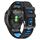 Per Garmin Fenix 7 Pro 51mm Cinturino sportivo in silicone bicolore (nero + azzurro) Per Garmin Fenix 7 Pro 51mm Cinturino sportivo in silicone bicolore (nero + azzurro)