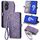Custodia per telefono in pelle con fibbia laterale per ASUS Zenfone 10 con cerniera geometrica (viola) Custodia per telefono in pelle con fibbia laterale per ASUS Zenfone 10 con cerniera geometrica (viola)