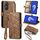 Per ASUS Zenfone 10 Custodia per telefono in pelle con fibbia laterale con cerniera geometrica (marrone) Per ASUS Zenfone 10 Custodia per telefono in pelle con fibbia laterale con cerniera geometrica (marrone)