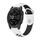 Per Garmin Instinct 2 Solar Sports cinturino in silicone traspirante (bianco + nero) Per Garmin Instinct 2 Solar Sports cinturino in silicone traspirante (bianco + nero)