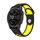 Per cinturino sportivo in silicone traspirante Garmin Fenix 7 Pro 47mm (nero + giallo) Per cinturino sportivo in silicone traspirante Garmin Fenix 7 Pro 47mm (nero + giallo)