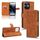 Per Ulefone Note 16 Pro Custodia per telefono in pelle con vibrazione magnetica Skin Feel (marrone)