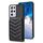 Per Samsung Galaxy S21 Ultra 5G BF26 Custodia per telefono porta carte con motivo a onde (nero) Per Samsung Galaxy S21 Ultra 5G BF26 Custodia per telefono porta carte con motivo a onde (nero)