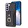 Per Samsung Galaxy S22 + 5G BF27 Custodia per cellulare con porta carte di credito ad anello in metallo (nero) Per Samsung Galaxy S22 + 5G BF27 Custodia per cellulare con porta carte di credito ad anello in metallo (nero)