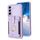 Per Samsung Galaxy S22 + 5G BF27 Custodia per cellulare con porta carte di credito ad anello in metallo (viola) Per Samsung Galaxy S22 + 5G BF27 Custodia per cellulare con porta carte di credito ad anello in metallo (viola)
