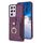 Per Samsung Galaxy S21 Ultra 5G BF27 Custodia per cellulare con porta carte di credito ad anello in metallo (viola scuro) Per Samsung Galaxy S21 Ultra 5G BF27 Custodia per cellulare con porta carte di credito ad anello in metallo (viola scuro)