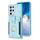 Per Samsung Galaxy S21 Ultra 5G BF27 Custodia per cellulare con porta carte di credito ad anello in metallo (blu) Per Samsung Galaxy S21 Ultra 5G BF27 Custodia per cellulare con porta carte di credito ad anello in metallo (blu)