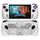 Per Rog Ally Console di gioco PC + custodia protettiva in TPU con staffa (bianco + trasparente) Per Rog Ally Console di gioco PC + custodia protettiva in TPU con staffa (bianco + trasparente)