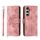 Per Samsung Galaxy S23 FE 5G Custodia a portafoglio in pelle con fiori in rilievo (rosa) Per Samsung Galaxy S23 FE 5G Custodia a portafoglio in pelle con fiori in rilievo (rosa)