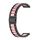 Per Huawei Watch 4/4 Pro cinturino in acciaio inossidabile con tre perline (nero rosa) Per Huawei Watch 4/4 Pro cinturino in acciaio inossidabile con tre perline (nero rosa)