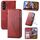 Custodia in pelle magnetica per Samsung Galaxy A25 Cubic Grid Calf Texture (rosso) Custodia in pelle magnetica per Samsung Galaxy A25 Cubic Grid Calf Texture (rosso)
