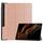 Per Samsung Galaxy Tab S9 Ultra Custer Custodia per tablet in pelle con supporto a 3 pieghe in puro colore (oro rosa) Per Samsung Galaxy Tab S9 Ultra Custer Custodia per tablet in pelle con supporto a 3 pieghe in puro colore (oro rosa)