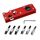 Pialla manuale a profondità regolabile per smussatura multi-angolo per la lavorazione del legno, colore: rosso + 6 lame Pialla manuale a profondità regolabile per smussatura multi-angolo per la lavorazione del legno, colore: rosso + 6 lame