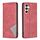 Custodia in pelle magnetica per Samsung Galaxy S23 FE 5G con struttura a rombo (rosso) Custodia in pelle magnetica per Samsung Galaxy S23 FE 5G con struttura a rombo (rosso)