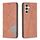 Custodia in pelle magnetica per Samsung Galaxy S23 FE 5G con struttura a rombo (marrone) Custodia in pelle magnetica per Samsung Galaxy S23 FE 5G con struttura a rombo (marrone)