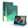Per Samsung Galaxy Tab S9+ Custodia per tablet in pelle con motivo ad acquerello (verde ciano) Per Samsung Galaxy Tab S9+ Custodia per tablet in pelle con motivo ad acquerello (verde ciano)