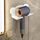 Per Dyson Asciugacapelli Supporto a parete Mensola per bagno Scaffale portaoggetti, Stile: 3 pezzi Bianco semplice