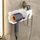 Per Dyson Asciugacapelli Supporto a parete Mensola per bagno Scaffale portaoggetti, Stile: Aggiornamento bianco Per Dyson Asciugacapelli Supporto a parete Mensola per bagno Scaffale portaoggetti, Stile: Aggiornamento bianco